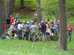  La pause de midi sous les melezes